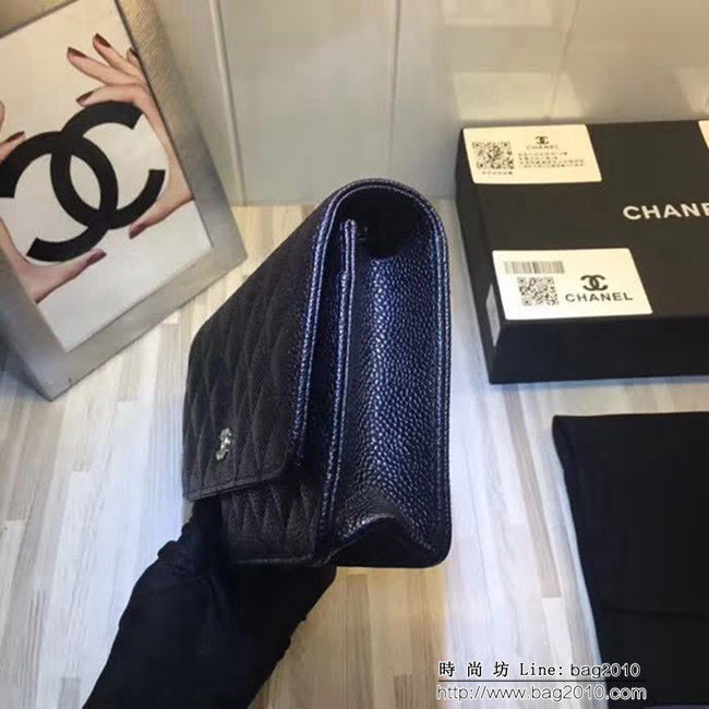 香奈兒CHANEL 007原版球紋WOC單肩斜跨鏈條小包 可作為手包 DSC1388